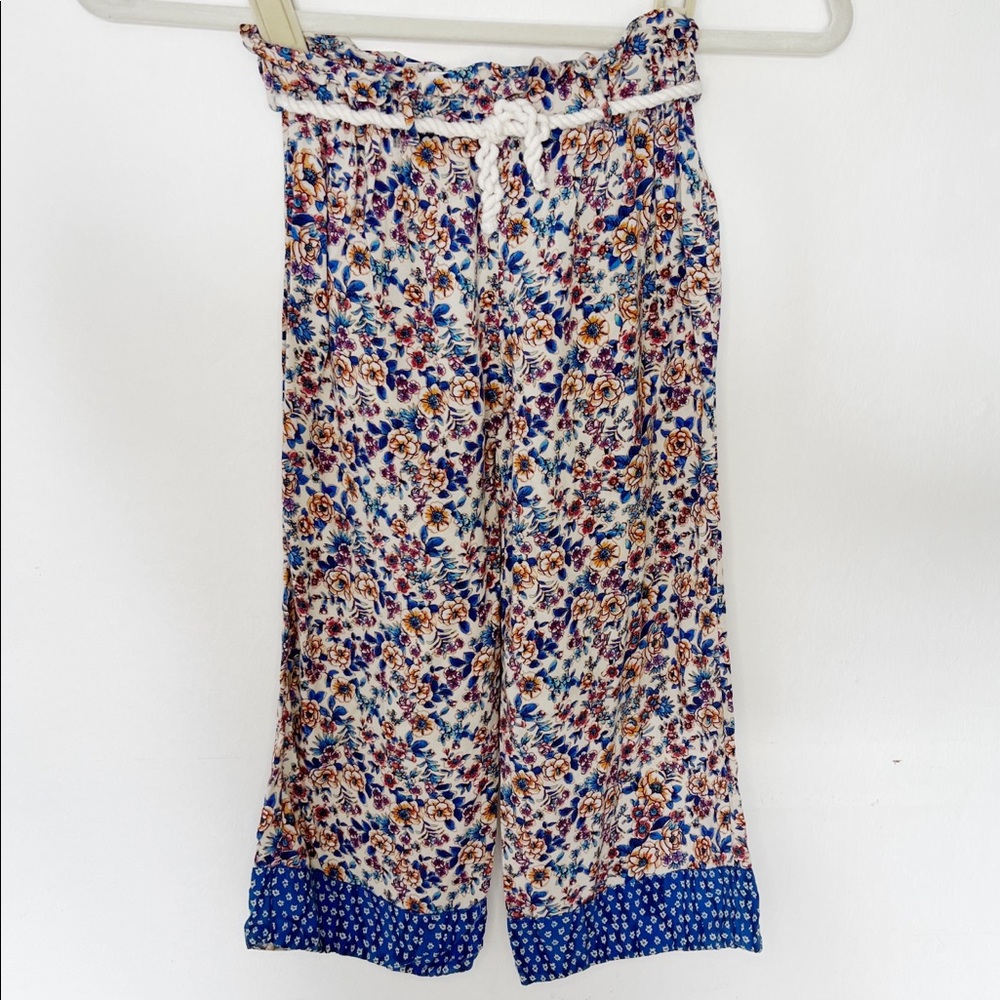 Zara Bohemian Rope Tie Palazzo Pants Size 7